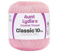 Manteaux : Crochet & Floss - Aunt Lydia's Coton classique pour crochet, taille 10 Orchidea Rosa.