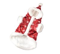 Manteaux de Noël en coton pour chien, gilet rembourré épais pour chien par temps froid, coupe-vent et chaud, avec 101 g, M : 120 g, L : 143 g, XL : 181 g, veste en coton parfaite pour petits et grands