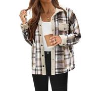 Manteaux d'hiver pour femme avec doublure en polaire épaisse et chaude - Parka boutonnée - Manteau en polaire pelucheuse - Vêtements d'extérieur grande taille, Rose 1, XXL