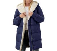 Manteaux d'hiver pour femmes UK - Doudoune doublée polaire - Veste matelassée à capuche - Manteau trench - Vestes matelassées pour dames - Vêtements d'extérieur décontractés et chauds - Pardessus avec