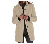 Manteaux Femme d'hiver - Manteau Chaud Veste Grande Taille ÉLéGant Couleur Unie Transition Confortable MatelasséE DéContractéE Scolaire Gala Manche Longue Comfy Bouton