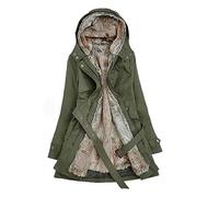 Manteaux Femme Hiver Doublé Polaire Chaud Jacket Chic Et Elegant Grande Taille Manteaux Longue RandonnéE Ski Parka Chasse Blouson ZippéE Sherpa DéContracté Plus éPais avec Capuche