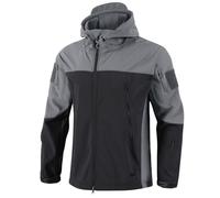 Manteaux Homme d'hiver Veste Tactique Blouson Hiver Chaud Veste Chantier Polaire de Chasse Miltec Jacket Homme Gris L