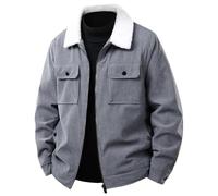 Manteaux Homme Parka Homme Hiver Capuche Mi Saison Cardigan Polaire Manteaux Matelassée Grande Taille Blouson Tactique Cachemire Militaire Baseball Moumoute Kleidung 2#Gris M