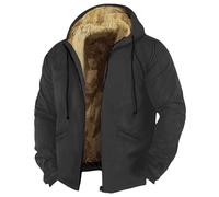 Manteaux Homme - Trench Coat Homme Capuche Softshells Randonnée Cardigan Chaude Manteaux Moumoute Grande Taille Blouson Tactique Cachemire Bombers Randonnée Chantier Black Friday 11#gris foncé 6XL