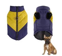 Manteaux Imperméables Pour Petits Chiens, Veste Réfléchissante Épaisse Et Chaude Pour Chien, Manteau D'hiver Chaud Pour Chiens, Manteau Chaud Pour Animaux De Compagnie Par Temps Froid,Jaune,4XL