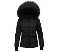 Manteaux Parka d'Hiver pour Filles Imperméables à Fermeture Éclair Complète Vestes Matelassées Adolescentes Enfants Manteaux Longs Isolés en Duvet avec Poches Poignets Côtelés Vestes de Ski Neige