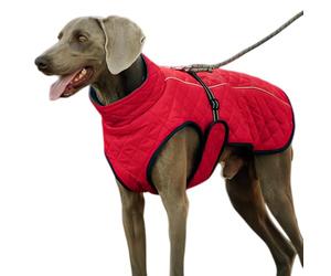 Manteaux pour Chien Temps Froid Vêtement Doublé Chaud et Coupe-Vent | Pull d'Hiver pour Chien à Ajustement Réglable Pour Promenades Randonnées Ski Pique-nique Parc Camping Flâneries Urbaines