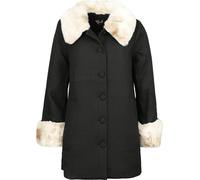 Manteaux Rockabilly de Hell Bunny - Faustine - Manteau - XS à L - pour Femme - noir/beige M