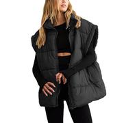 Manteaux Sans Manches Femme Chic Chaud Ample Manteaus Vestes Matelassée Légère Doudounes Legere Manche Printemps Hiver Blousons Casual Compressible En Duvet Parka