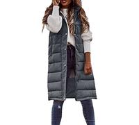 Manteaux Sans Manches Femme Léger Automne Doudounes Zippé Blousons Manteau Manche Gilets matelassé brillant Chaude Matelassée Manteaus Vestes Couleur Unie Légère Hiver