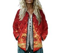 Manteaux trench pour femme - Veste matelassée pour femme - Manteau long d'hiver grande taille - Manteau chaud pour femme, jaune, 3XL