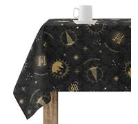 MANTEL RESINADO ANTIMANCHAS MODELO HOGWARTS CHRISTMAS BLACK