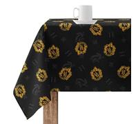 MANTEL RESINADO (TACTO PLASTIFICADO) ANTIMANCHAS MODELO HUFFLEPUFF SHIELD BLACK