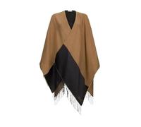LIU JO Franges poncho D, beige, taille unique