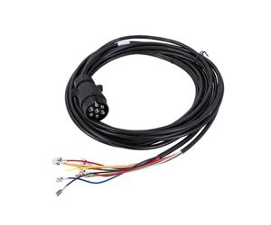 MANTES Faisceau électrique 4m Prise 7 Broches connecteurs 6,3 Section 0,75mm2 12V câblage Feux arrière Installation Rapide avec fiche dattelage pour remorque Plateau util