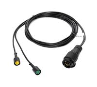 MANTES Faisceau électrique 5m Prise 13 Broches avec 2 connecteurs baïonnette 5 Broches câblage Feux arrière 12V Installation Rapide fiche Robuste pour remorque Plateau Utilitaire