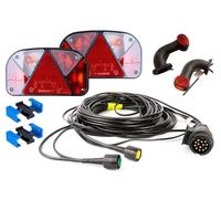 MANTES Kit de feux arrière de remorque avec jeu de câbles et feux de gabarit
