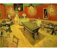 mantianhome Kit d'artisanat 11CT facile à faire à la main pour adulte, impression de motifs au point de croix, peinture à l'huile Van Gogh « Intérieur de café », 40X50CM
