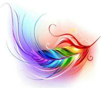 mantianhome Kit de point de croix pour adulte 11CT - Kit de broderie au point de croix pour débutant - Kit de broderie avancé fait à la main - Impression de motifs de plumes colorées -40X50CM