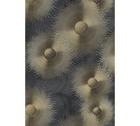 Mantiburi 10191-15 ELLE Decoration Papier peint non tissé Motif soleil Noir métallisé