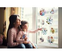 Mantiburi Frozen Springday Bubbles Lot de 2 planches d'autocollants pour fenêtre Motif bulles Disney 30 x 30 cm, Coloré