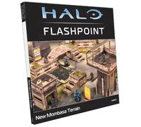 mantic Halo: Flashpoint Nouveau pack d'extension Mombasa Terrain | Extension de terrain urbain pour jeu de figurines Halo | Configuration de paysage et de champ de bataille