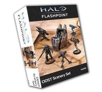 mantic Halo : Flashpoint ODST Scenery Set | Extension de Terrain Drop Pod et Tourelle pour jeu de figurines Halo | Pack de paysages de champ de bataille