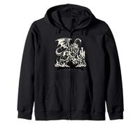Manticore Dark Fantasy Monstre Médiéval Mythique Créature Sweat à Capuche