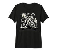 Manticore Dark Fantasy Monstre Médiéval Mythique Créature T-Shirt Haut de Gamme
