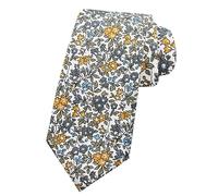 Mantieqingway Cravate fine en coton à motif floral pour homme d'honneur, N-26, Medium