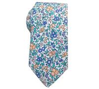 Mantieqingway Cravate fine en coton pour homme Motif floral 6,4 cm, N-25