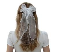 Mantilla Voile de mariée pour balletcore concours de beauté, bal de fin d'année, accessoires pour cheveux et accessoires de scène, voiles de mariée avec fausses perles