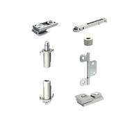 MANTION Garniture avec Fixation sur Chant - Garniture : pour 2 vantaux