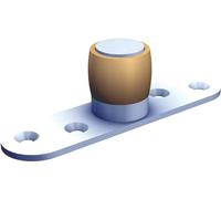 Guide olive laiton sur platine pour U 30x30mm - MANTION - 1099 Noir G