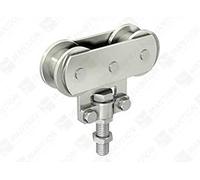 MANTION SA Monture Fixation sur Chant 2 Galets en Acier-Vis d'accrochage M10-Capacité/Porte : 80kg-235A