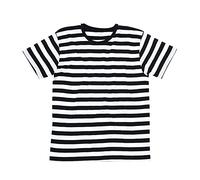 Mantis T-shirt rayé pour homme, noir/blanc, Taille M