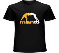 Manto Brazilian Jiu Jitsu Martial Art T Shirt Printed Tee Graphic Top for Men Black 3XL