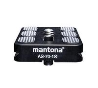 Mantona Arca Swiss - Chaussure à fixation rapide (70 mm), Noir