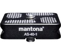 Mantona AS-40-1 Plaque de dégagement rapide Filetage extérieur=1/4