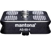 Mantona AS-50-1 Plaque de dégagement rapide Filetage extérieur=1/4