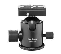 Mantona Rotule TBH 3. VIII - rotule panoramique 360° avec friction et plaque rapide, charge max 25 kg