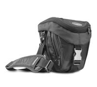 Mantona Colt Sac pour caméra Neolit pour SLR et caméra système (sac universel in ccès rapide, protection contre la poussière, sangle de transport et compartiment pour accessoires) noir/métallique