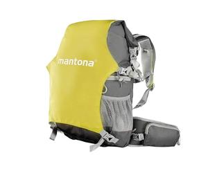Mantona ElementsPro 30 V2 Outdoor Sac à dos pour appareil photo reflex numérique Vert Avec accès rapide Sac pour appareil photo avec housse de pluie Imperméable Système de transport confortable