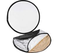 mantona Foldable Reflector 5 in 1 - Réflecteur pliable - Black/Gold/Silver/Translucent/White - Ø108 cm