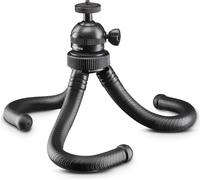 Mantona Gibbo Flex Mini Trépied Noir 30 cm Rotule 3D Tête sphérique 360° Trépied Appareil photo Trépied de voyage Support pour smartphone & compatible avec GoPro Accessoires Caméra Sport