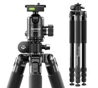 Mantona Kodiak L 284 + Onyx 8 Set tête à rotule Trépied photo Aluminium