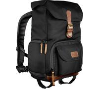 mantona Luis - Sac à dos pour appareil photo numérique avec objectifs - nylon, cuir - noir - 14