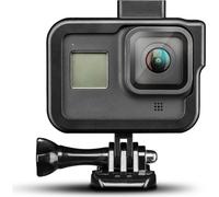 Mantona Magic Alu Cage compatible avec GoPro Hero 8 - Housse de protection en aluminium pour Hero 8 Black, housse de protection en aluminium Cage Frame noir anodisé