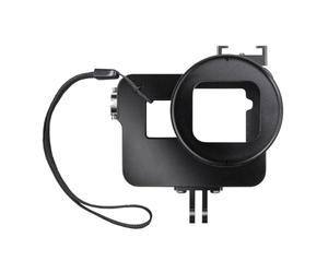 Mantona Magic Boîtier en Aluminium pour GoPro Hero5 (Adaptateur, Filtre UV, Cordon de sécurité, Sac de Rangement), Noir
